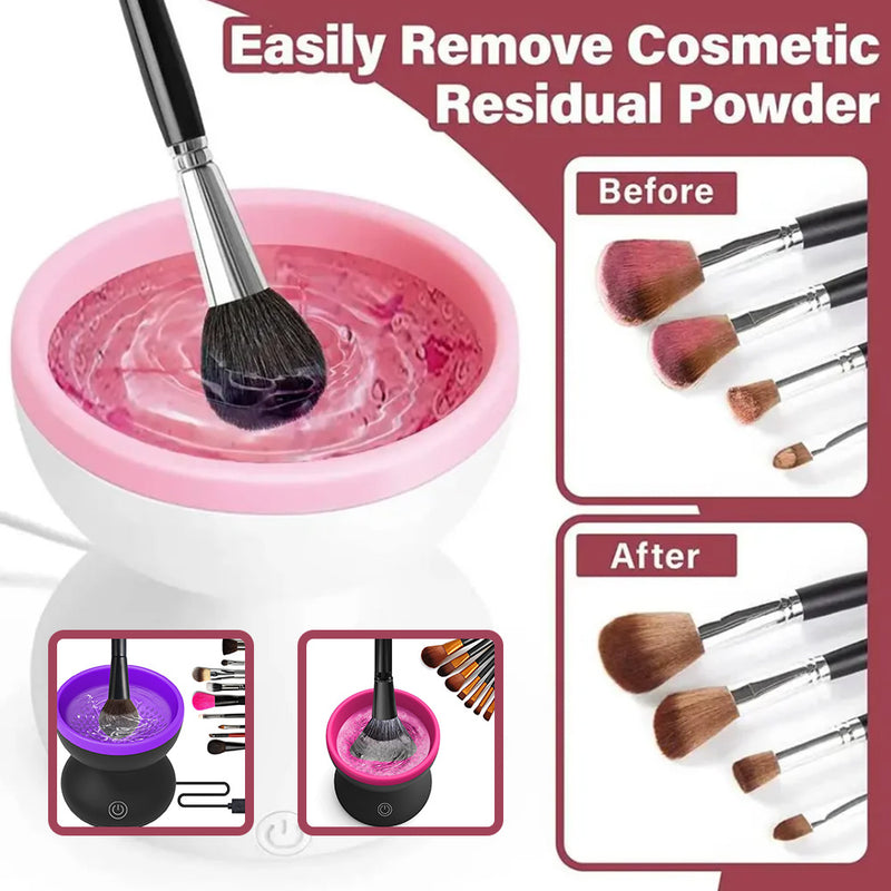 Electric Makeup Brush Cleaner Machine Portable Automatic USB Cosmetic Brush