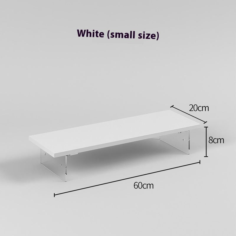 Acrylic Wood Board Computer Riser Office Desktop Storage Rack