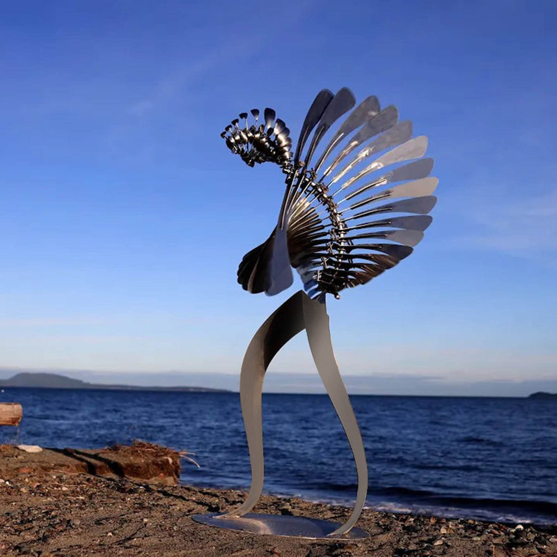 Unique And Magical Metal Rotating Windmill Humanoid Windmill Outdoor Wind Spinner