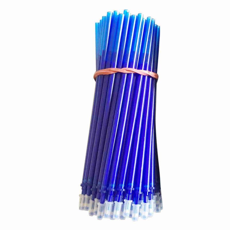 100 Pieces Blue Ink Erasable Gel Ink Pen Refills Fine Point 0.5mm Replacement Gel Pen Refills for Erasable Pens Office School Writing Stationery Supplies