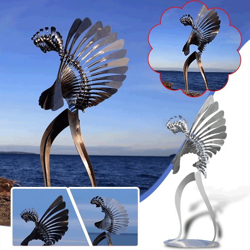 Unique And Magical Metal Rotating Windmill Humanoid Windmill Outdoor Wind Spinner