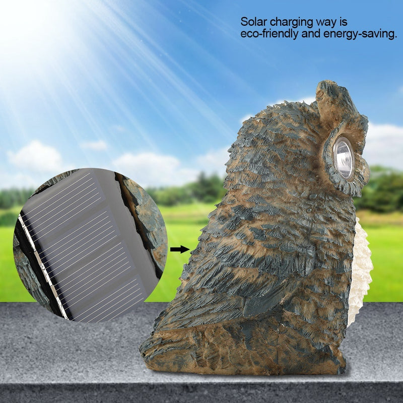 Cute Owl shaped LED Solar Lawn Light Decoration Lamp for Garden Yard Pathway Patio