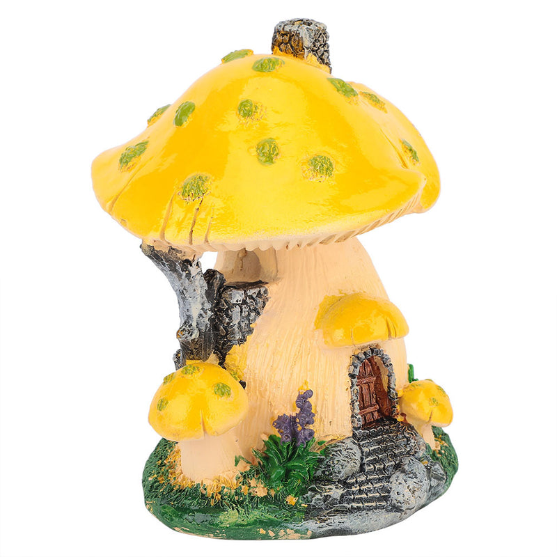 1Pc Mushroom House Sculpture Lawn Garden Art Decoration Courtyard Patio Ornaments