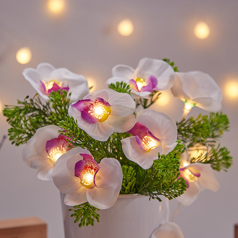 Led Simulation Phalaenopsis Lamp Outdoor Waterproof Courtyard Home Decor