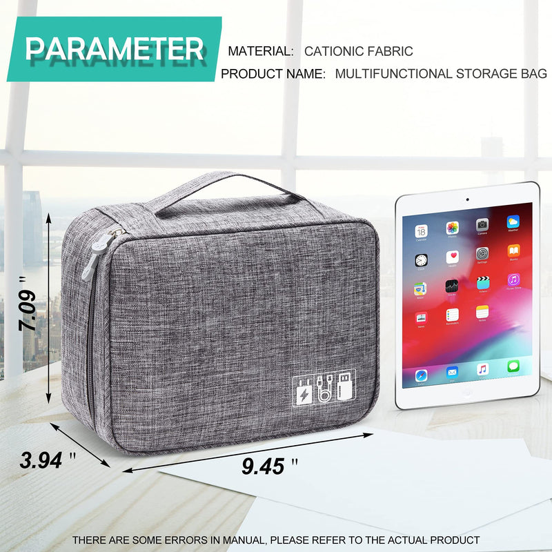 Electronics Organizer Travel Cable Organizer Bag Waterproof Portable Digital Storage