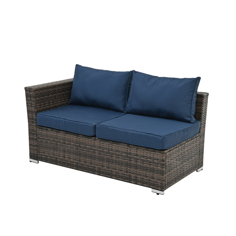 Patio Furniture, Outdoor Furniture, Seasonal PE Wicker Furniture, 4 Set Wicker Furniture With Temper