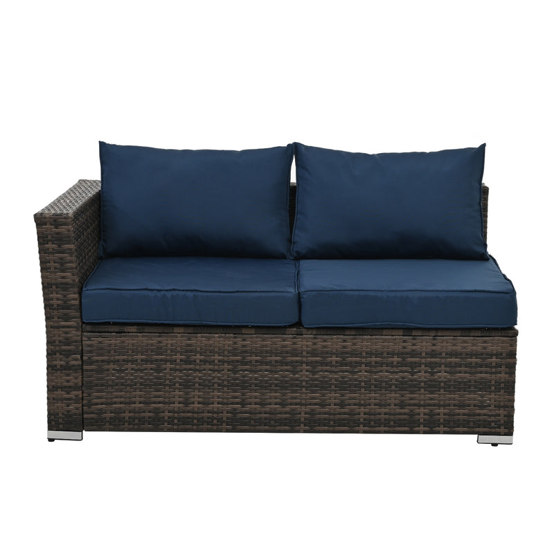 Patio Furniture, Outdoor Furniture, Seasonal PE Wicker Furniture, 4 Set Wicker Furniture With Temper