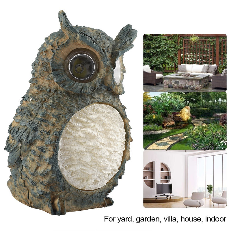 Cute Owl shaped LED Solar Lawn Light Decoration Lamp for Garden Yard Pathway Patio