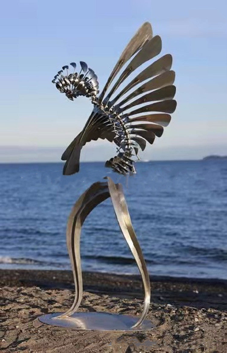 Unique And Magical Metal Rotating Windmill Humanoid Windmill Outdoor Wind Spinner