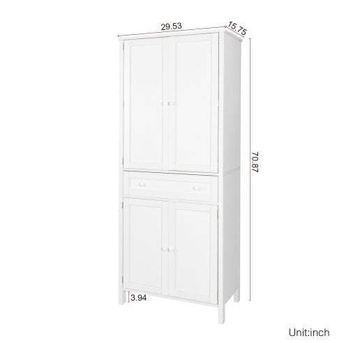 70.87Tall Kitchen Pantry, Storage Cabinet , Kitchen Cabinet , Drawer And Adjustable Shelves,