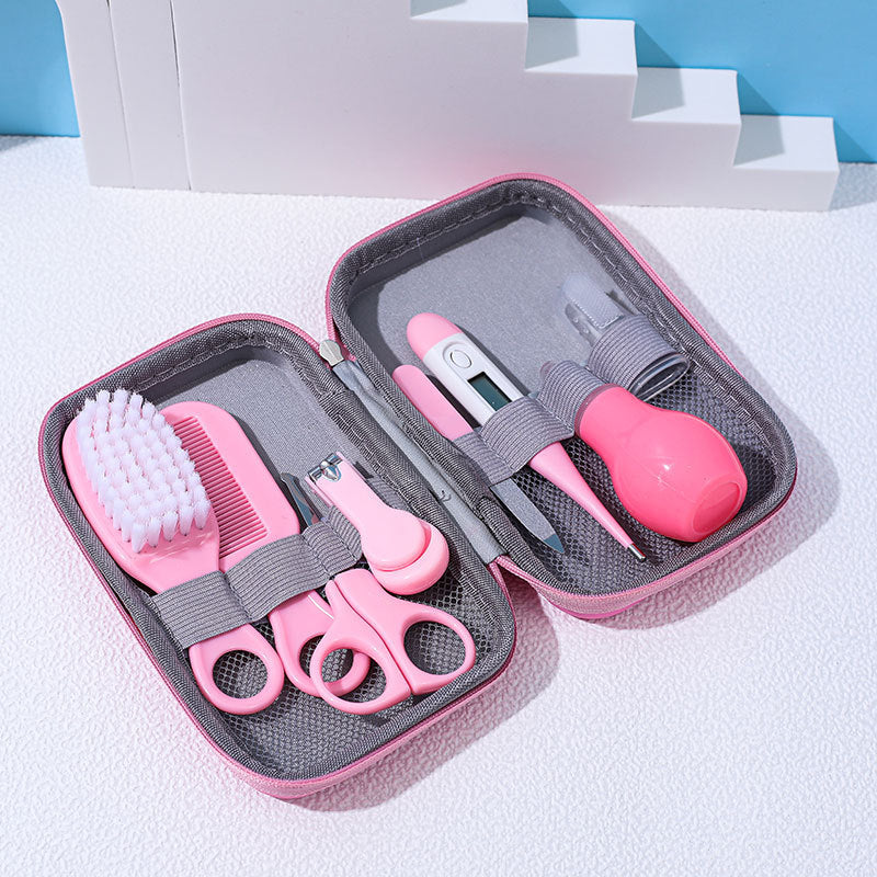 Children's Baby Nails Cutting Pliers 8 Eight-piece Set Eva Bag Care Suit